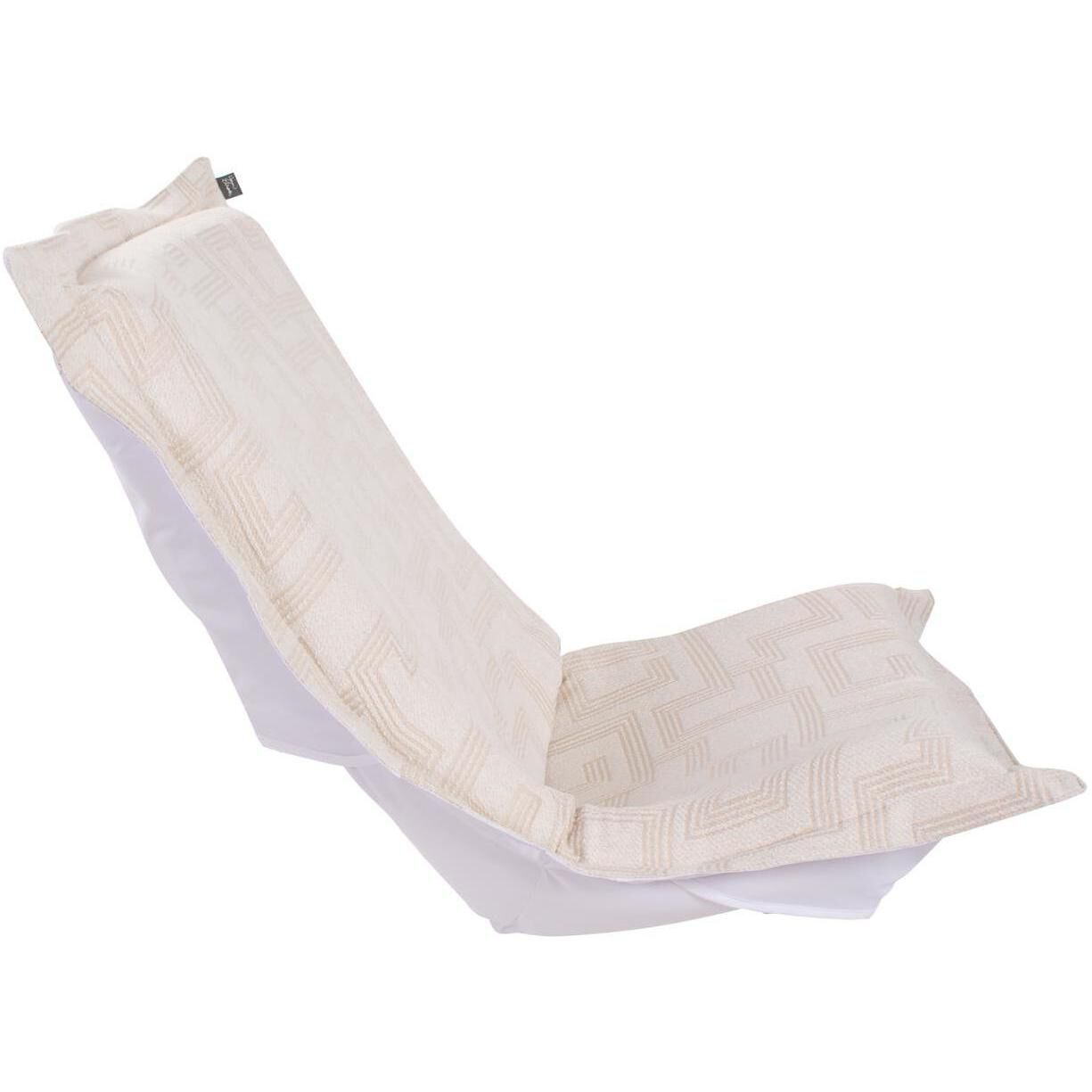 Syros Natural Outdoor Puff Chair Cover & Cushion