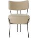 Enid Oatmeal Linen and Natural Iron Chair