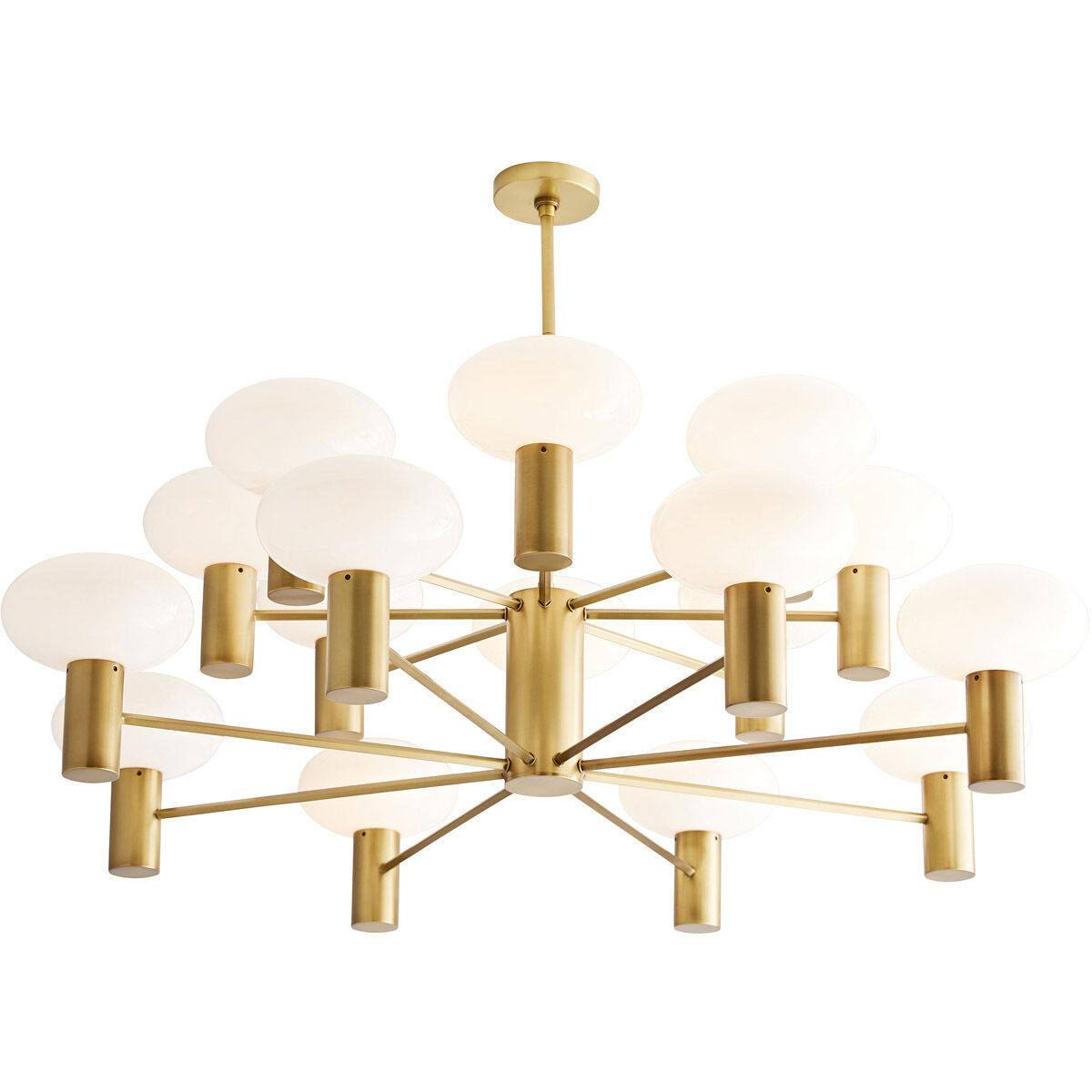 Bentley 16 Light 48 inch Antique Brass Chandelier Ceiling Light