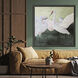 Animals Green and White Framed Art