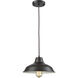 Classic Loft 1 Light 11 inch Oil Rubbed Bronze Mini Pendant Ceiling Light