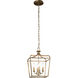 Laurel Estate 4 Light 10 inch Brio Gold Pendant Ceiling Light, Convertible