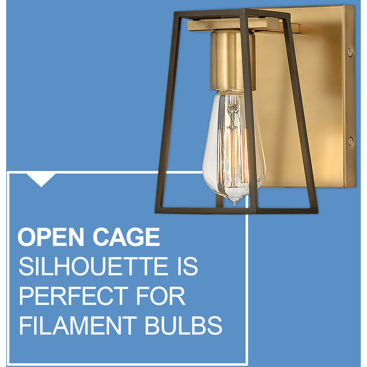 Filmore 1 Light 6.75 inch Heritage Brass with Oil Rubbed Bronze Vanity Light Wall Light