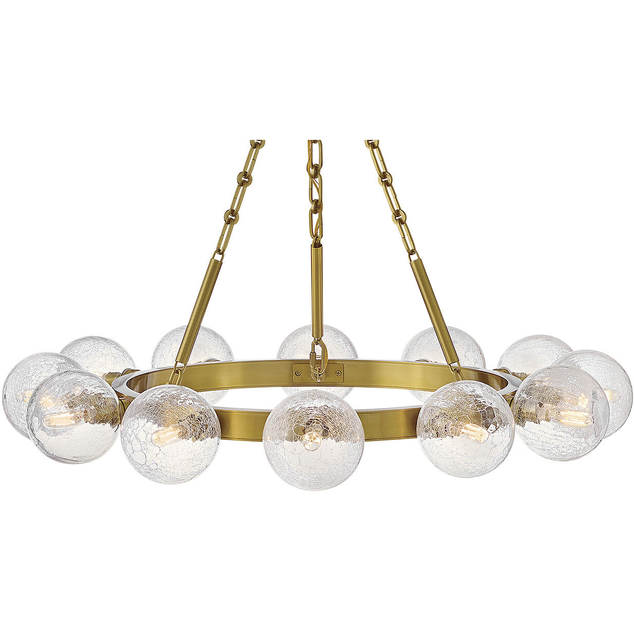 Coco 12 Light 32 inch Lacquered Brass Chandelier Ceiling Light