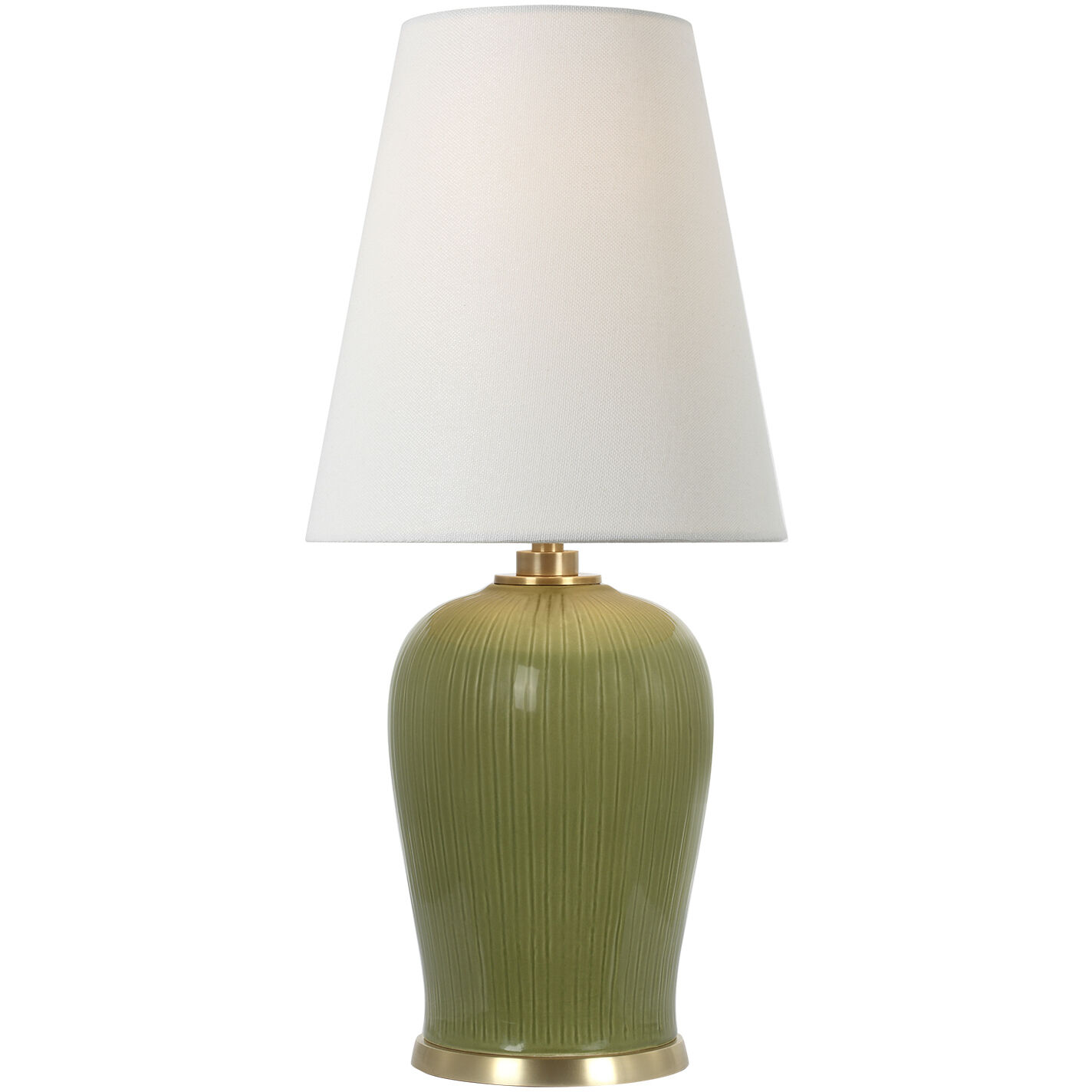 Thomas O'Brien Opera 16 inch 15 watt Light Olive Table Lamp Portable Light