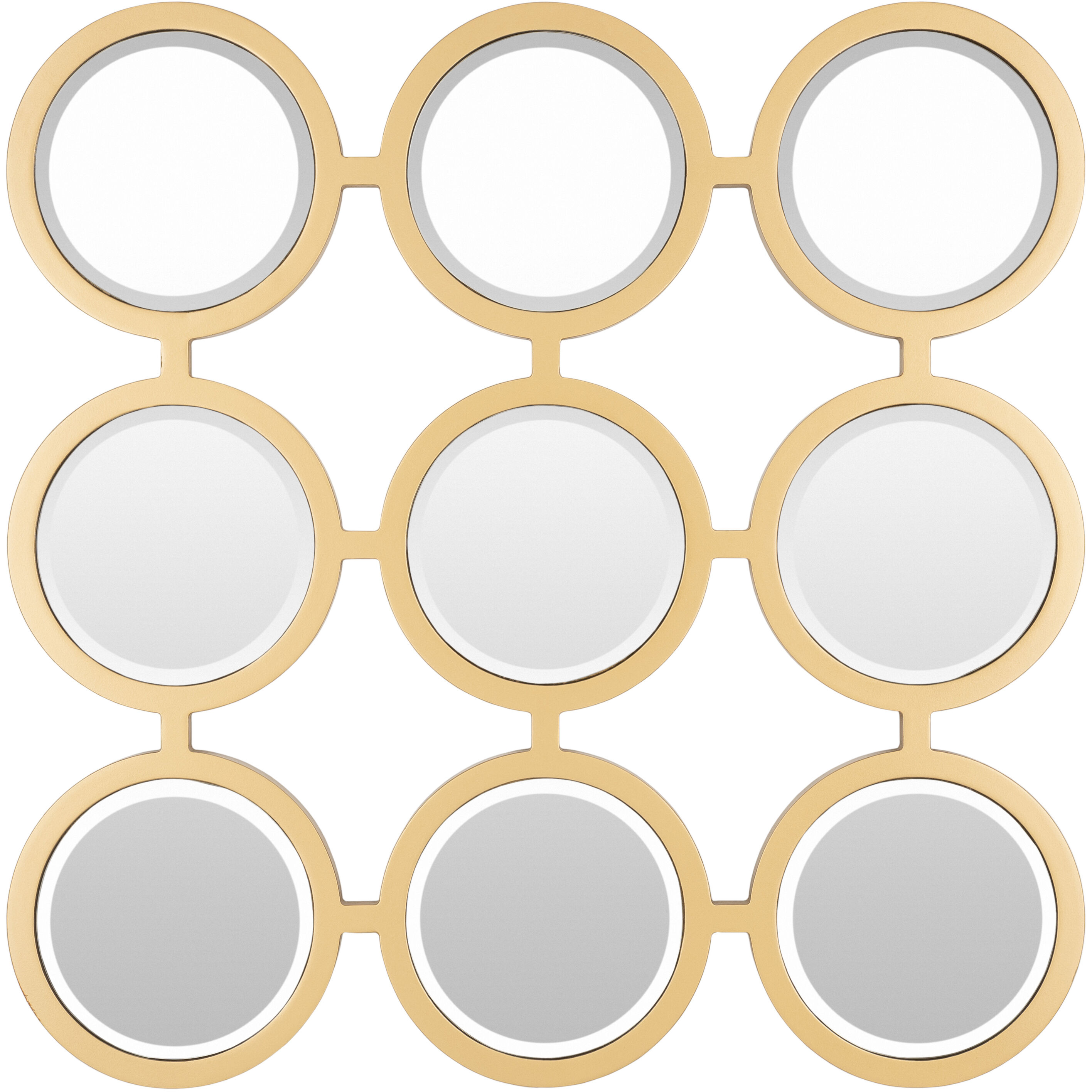 Orbit 23.6 X 23.6 inch Light Grey Mirror, Medium