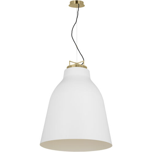 Sean Lavin Forge LED 26 inch Natural Brass Line-Voltage Pendant Ceiling Light in Matte White
