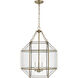 Suzanne Kasler Morrison 3 Light 18.5 inch Satin Brass Pendant Ceiling Light