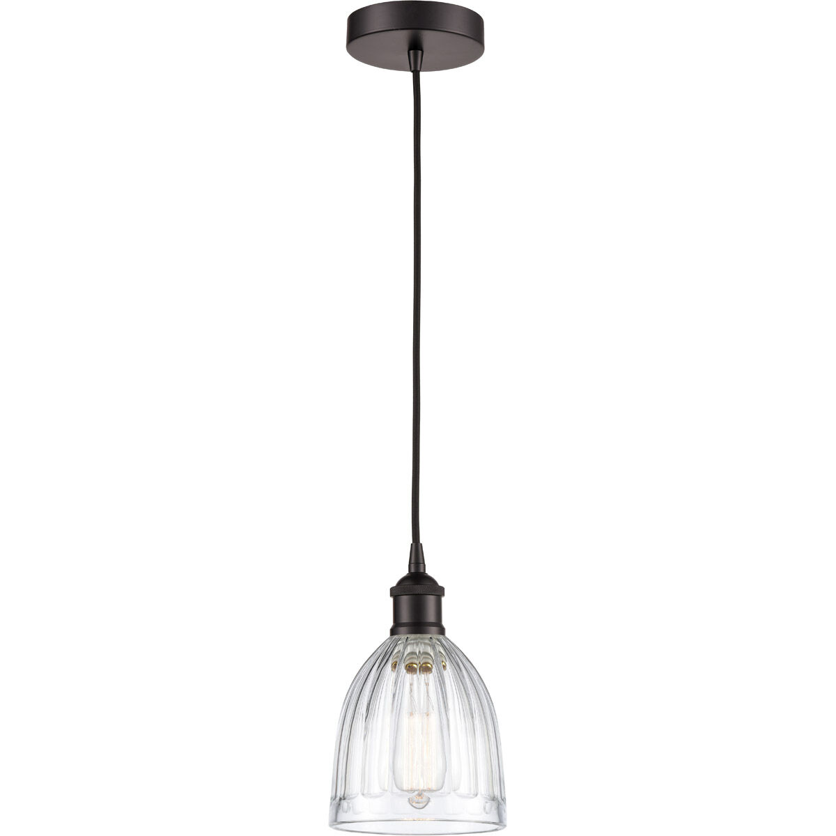 Edison Brookfield 1 Light 6 inch Oil Rubbed Bronze Mini Pendant Ceiling Light
