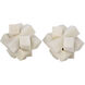 Cube Puzzle White Object, Set of 2