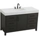 Nathan 54 X 34 inch Mocha Brown Bathroom Vanity Cabinet in 1