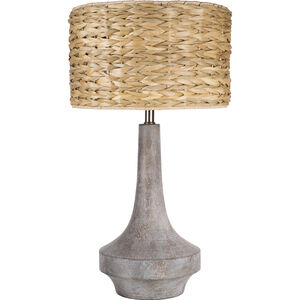 Carson 27.5 inch 100 watt Slate Gray Table Lamp Portable Light