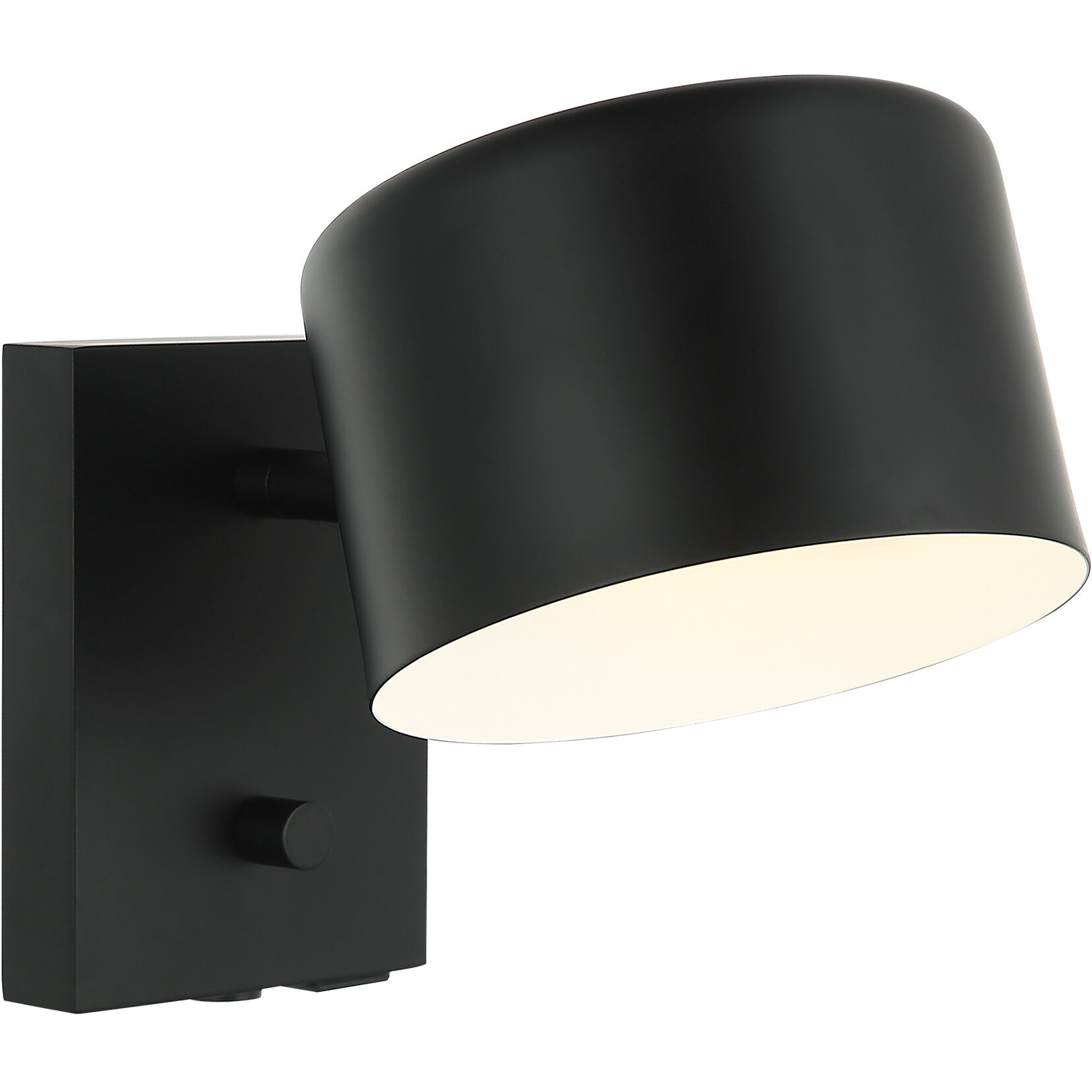 Clinton 1 Light 6 inch Black Wall Sconce Wall Light