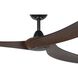 Williwaw 72 inch Black with Walnut Blades Ceiling Fan