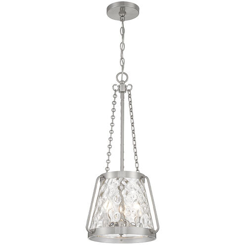 Crawford 3 Light 12 inch Satin Nickel Pendant Ceiling Light