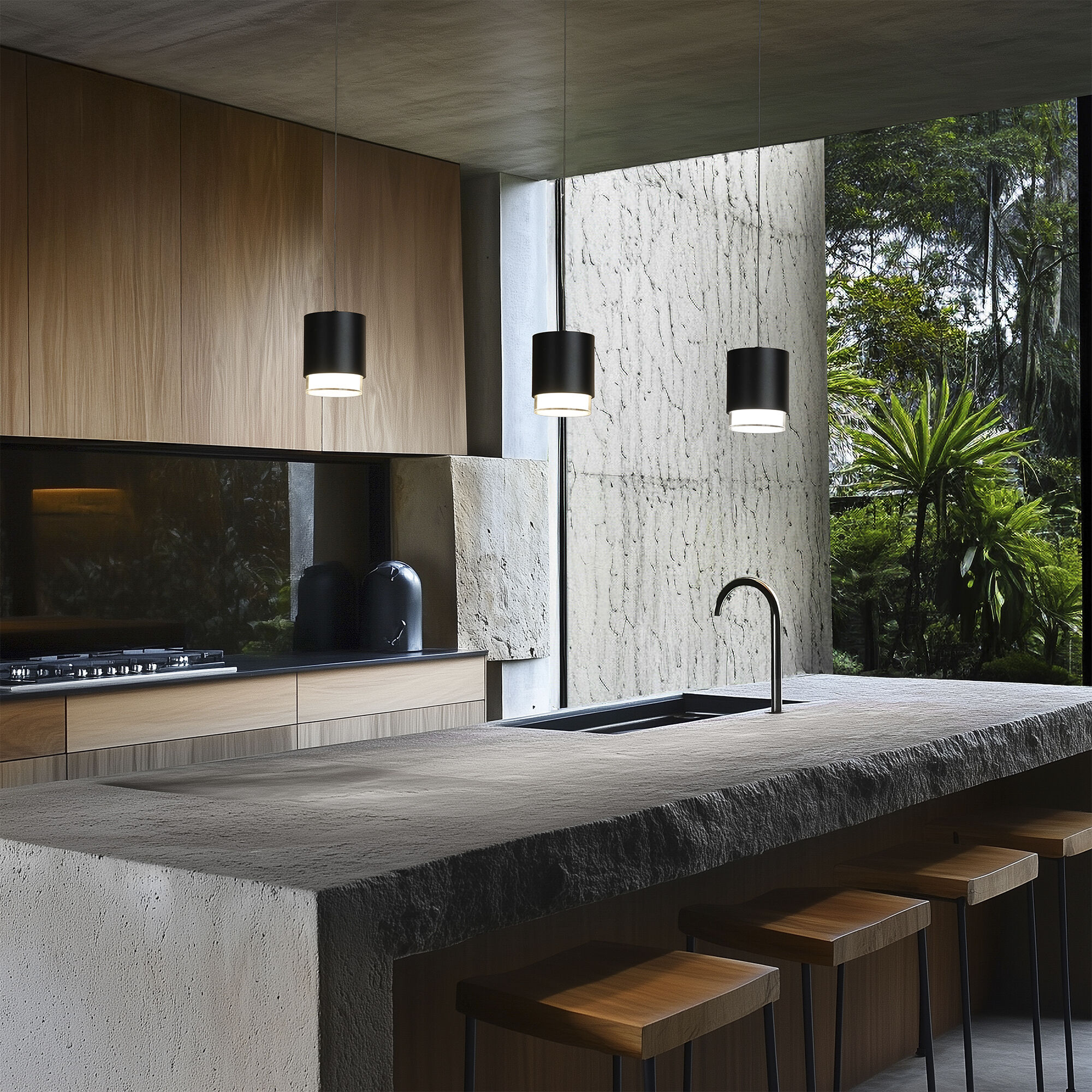 Cloak LED 6.75 inch White Pendant Ceiling Light in 4000K, dweLED