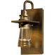 Erlenmeyer 1 Light 9.5 inch Coastal Gold Outdoor Sconce - Open Box