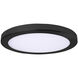 Trix LED 7 inch Black Flushmount Ceiling Light