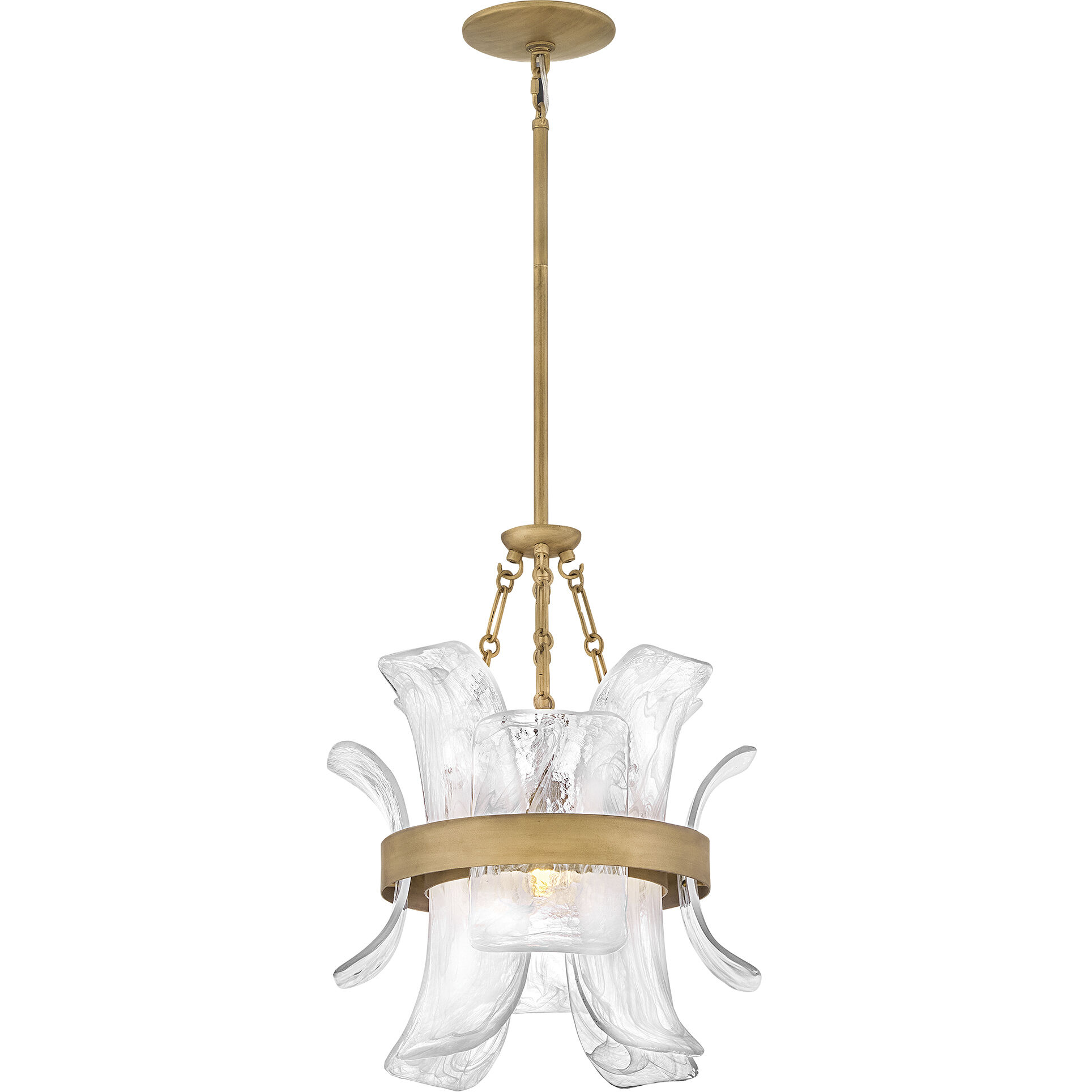 Fleur Pendant Ceiling Light in Burnished Gold