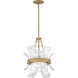 Fleur Pendant Ceiling Light in Burnished Gold