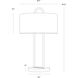 Kezna 26.75 inch 40.00 watt Black Marble / Matte Black Table Lamp Portable Light