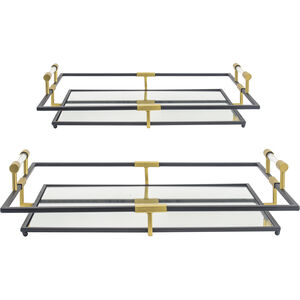 Tribute Black/Gold Tray