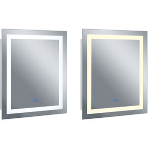 Abril 36 X 36 inch Matte White Wall Mirror in 3000K to 6000K