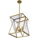 Clovis Pendant Ceiling Light in Brushed Weathered Brass