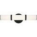 Rosh LED 18 inch Black Bath Bar Wall Light, Small