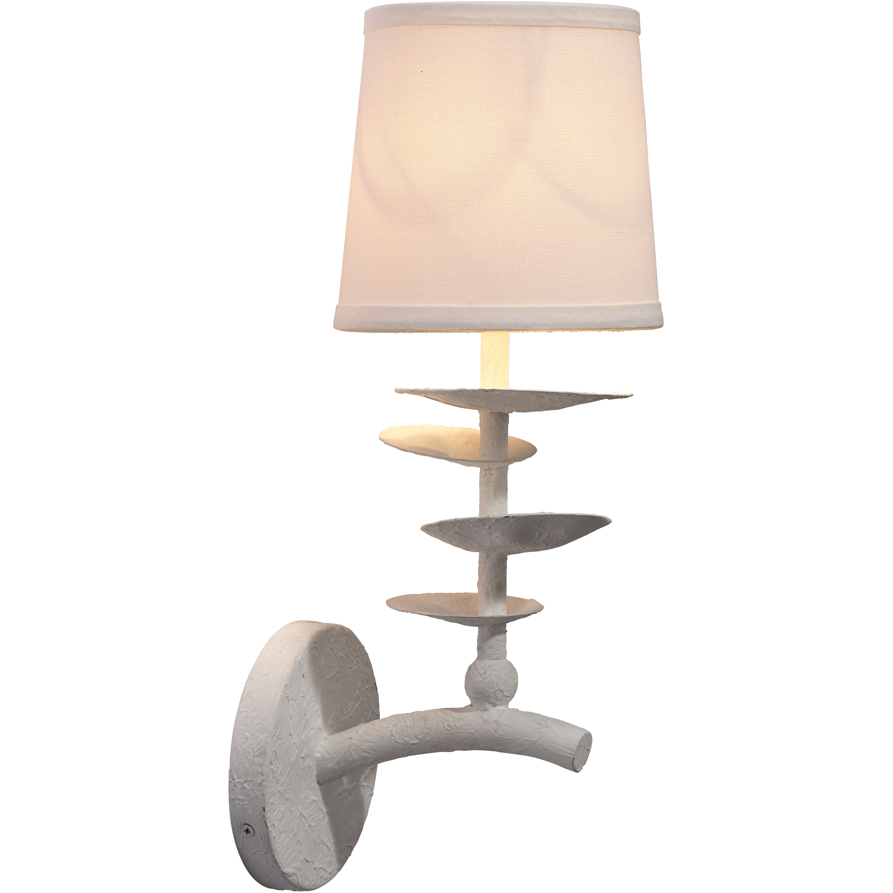 Petal 1 Light 6 inch White Wall Sconce Wall Light