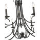 Homestead 9 Light 28 inch Matte Black Chandelier Ceiling Light