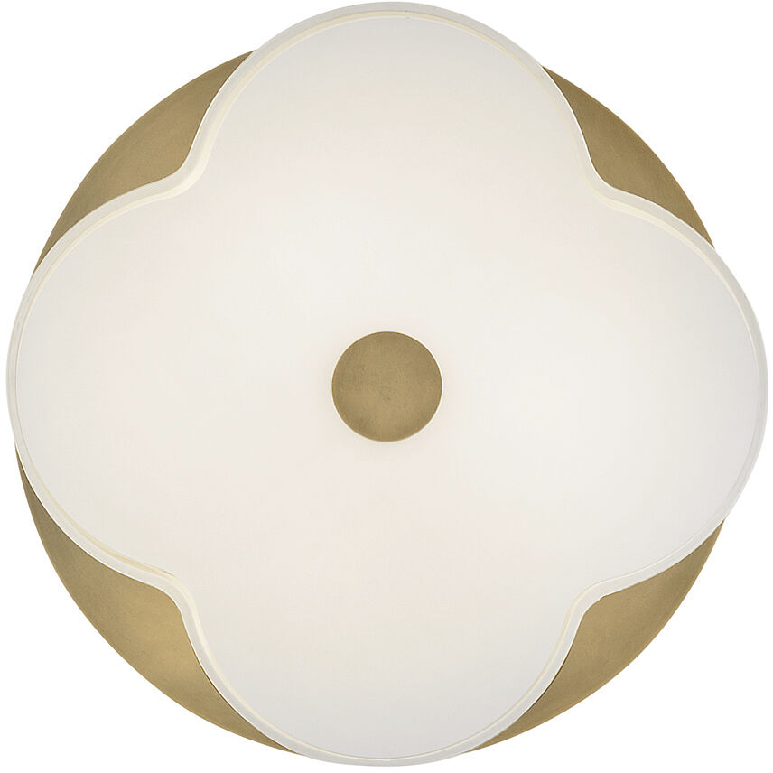 Delaney 3 Light 20 inch Heritage Brass Flush Mount Ceiling Light
