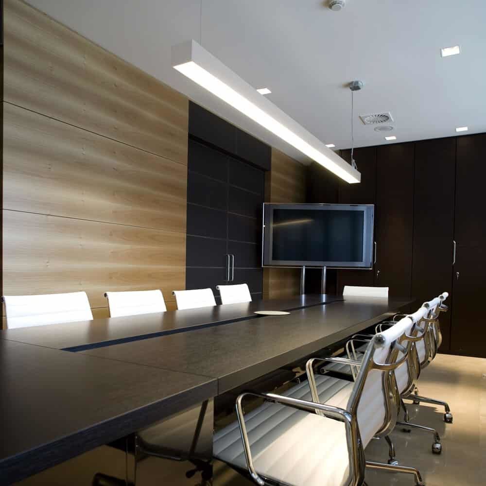 LIN LED 48 inch White Indoor Linear Pendant Ceiling Light