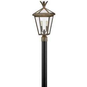 Palma LED 22 inch Burnished Bronze Outdoor Post Mount Lantern