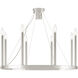 Alpine 9 Light 28 inch Polished Nickel Chandelier Ceiling Light