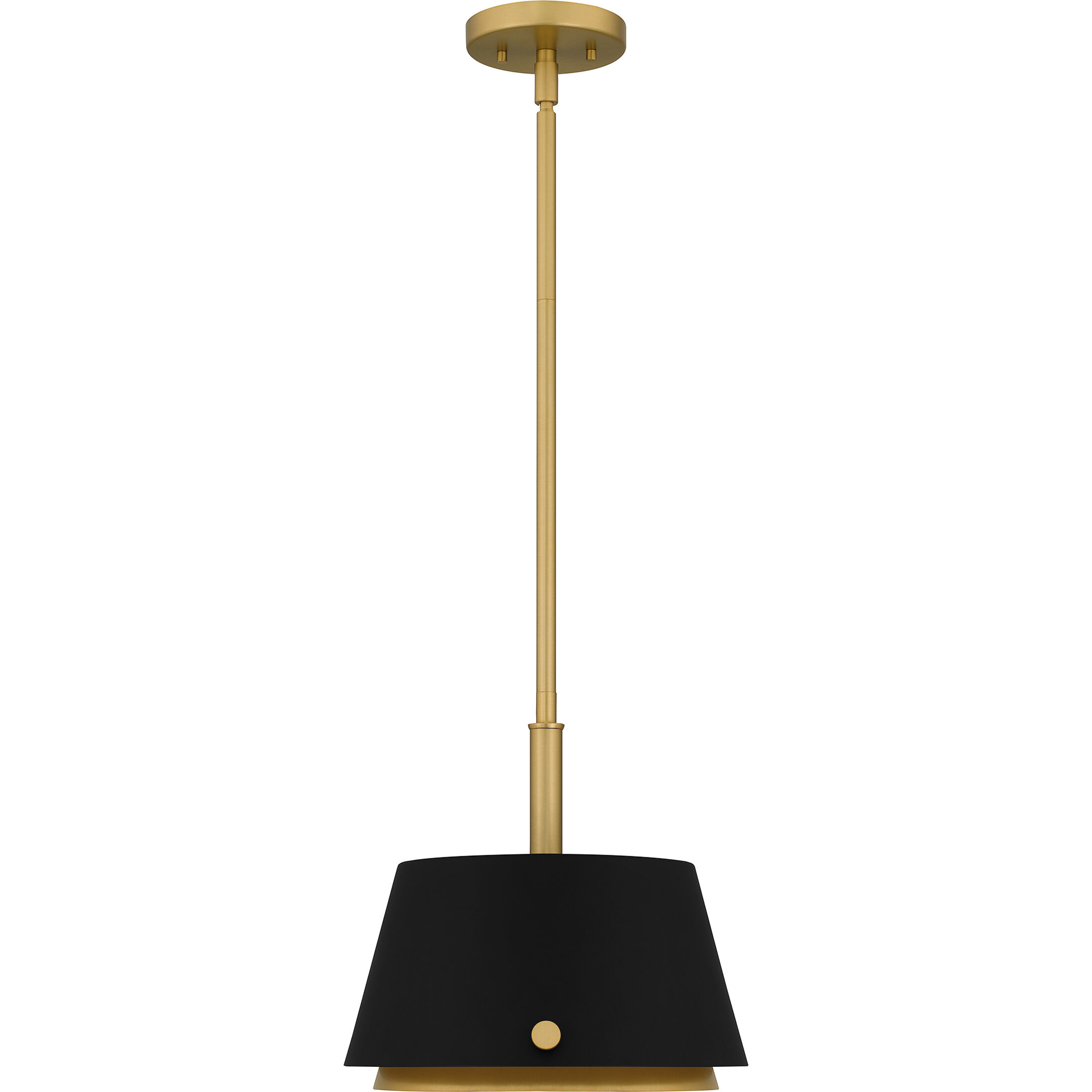 Scarlett 1 Light 12.5 inch Matte Black Mini Pendant Ceiling Light