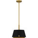 Scarlett 1 Light 12.5 inch Matte Black Mini Pendant Ceiling Light