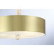 Drifting Droplets LED Vintage Brass Pendant Ceiling Light