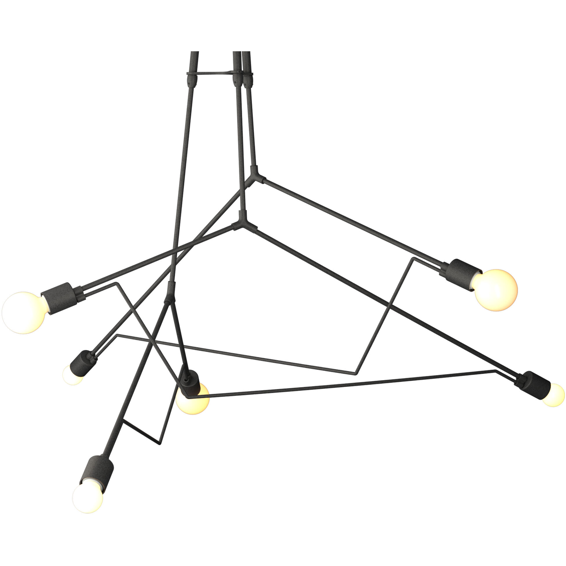 Divergence 6 Light 54.2 inch Coastal Natural Iron Outdoor Pendant