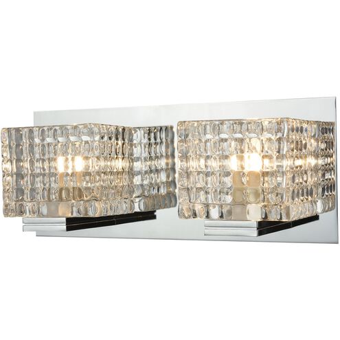 Chastain 2 Light 12 inch Chrome Vanity Light Wall Light