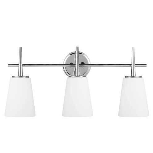 Driscoll 3 Light 24.5 inch Chrome Bath Vanity Wall Sconce Wall Light
