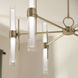 Riven LED Champagne Bronze Chandelier Ceiling Light