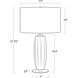 Crocus 27.75 inch 150 watt Black Table Lamp Portable Light