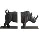 Etosha Charcoal and Bronze Bookends, Set of 2