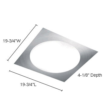 Carre 4 Light 19.75 inch Satin Nickel Flush Mount Ceiling Light