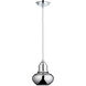 Camille 1 Light 7.25 inch Chrome Pendant Ceiling Light