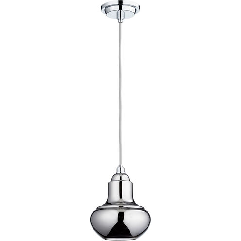 Camille 1 Light 7.25 inch Chrome Pendant Ceiling Light