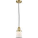 Franklin Restoration Canton 1 Light 6 inch Satin Gold Mini Pendant Ceiling Light in Incandescent, Matte White, Franklin Restoration