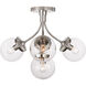 kate spade new york Prescott 4 Light 18 inch Polished Nickel Semi-Flush Mount Ceiling Light in Clear Glass, Medium