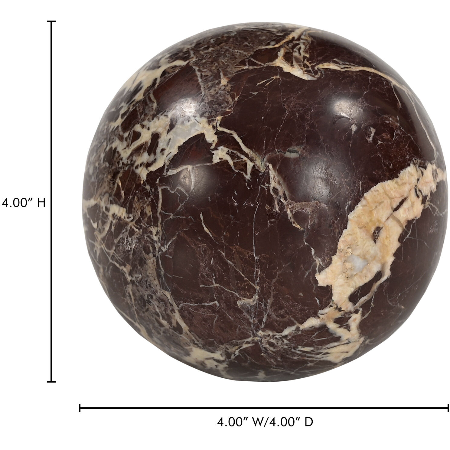 Odessa Red Tabletop Accent, Outdoor